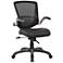 Ergonomic Walden Black Faux Leather Adjustable Office Chair