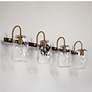 1_Erharting 32"W Brushed Black and Brass 4-Light Bath Light