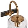 5_Erharting 32"W Brushed Black and Brass 4-Light Bath Light more views
