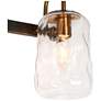 6_Erharting 32"W Brushed Black and Brass 4-Light Bath Light more views