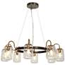 1_Erharting 8-Light Glass Chandelier