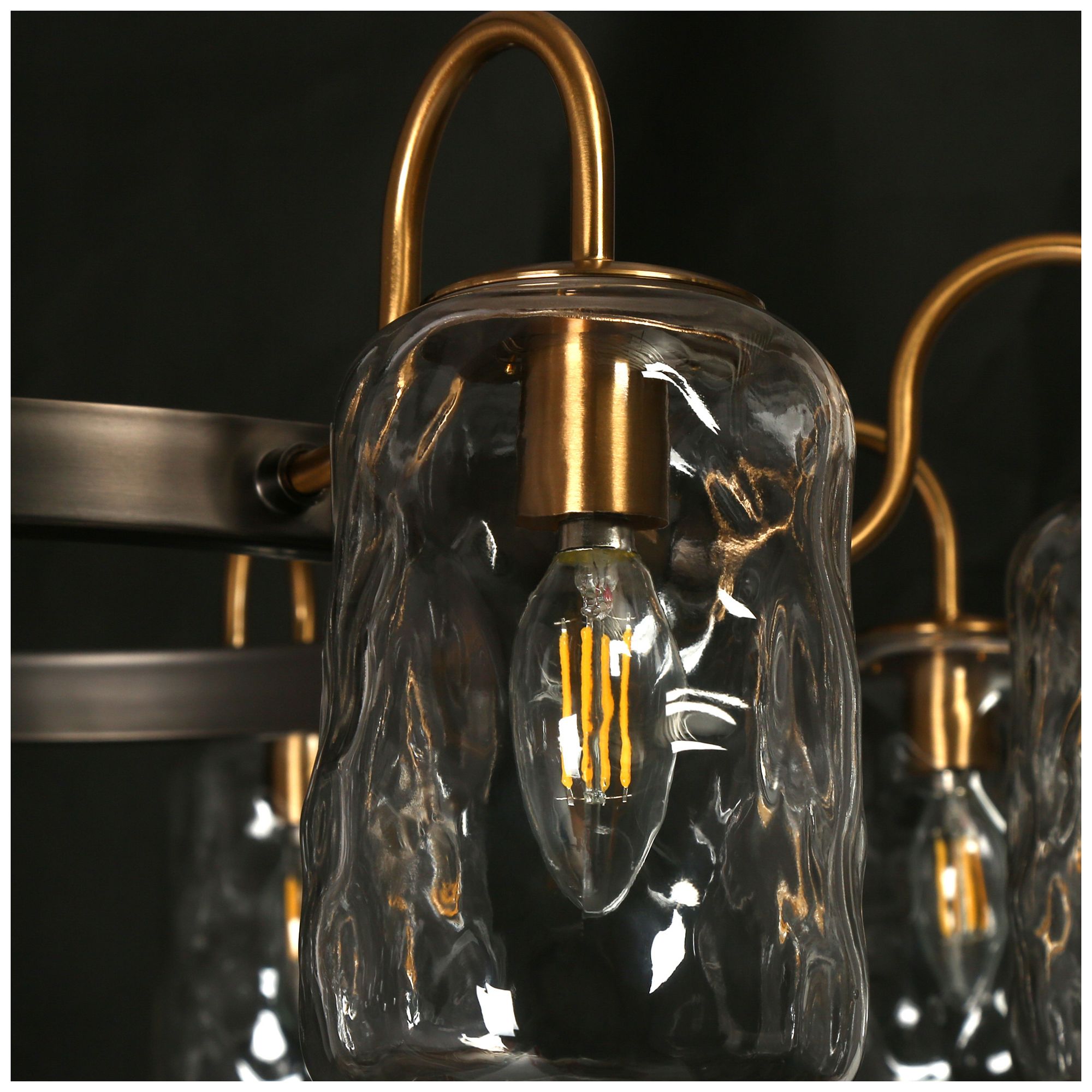 Image 4 Erharting 8-Light Glass Chandelier more views