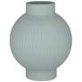 1_Erica 11" High Matte Green Ceramic Decorative Vase