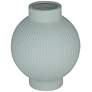 5_Erica 11" High Matte Green Ceramic Decorative Vase more views