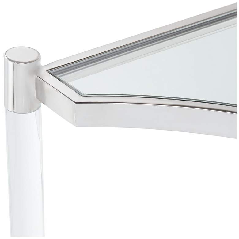 Image 3 Erica 48" Wide Clear Acrylic Console Table more views
