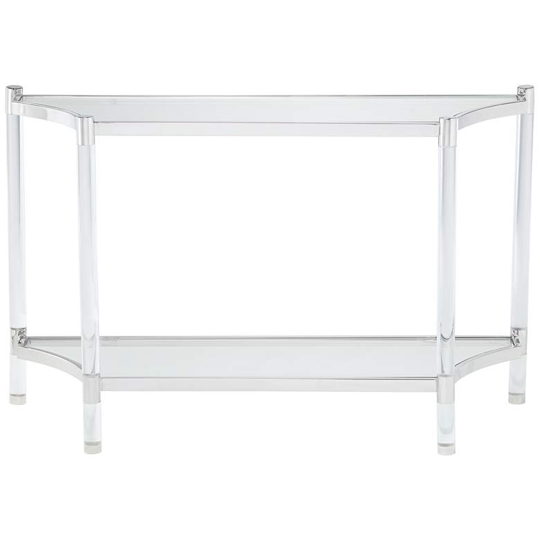 Image 4 Erica 48" Wide Clear Acrylic Console Table more views