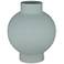 Erica 8 1/2" High Matte Green Ceramic Decorative Vase
