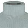 3_Erica 8 1/2" High Matte Green Ceramic Decorative Vase more views