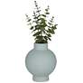 4_Erica 8 1/2" High Matte Green Ceramic Decorative Vase more views