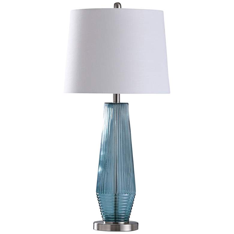 Image 1 Erica Blue Glass Table Lamp