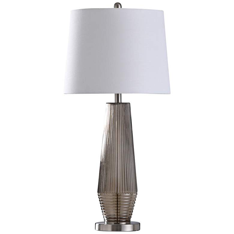 Image 1 Erica Light Taupe Glass Table Lamp
