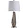 Erica Light Taupe Glass Table Lamp