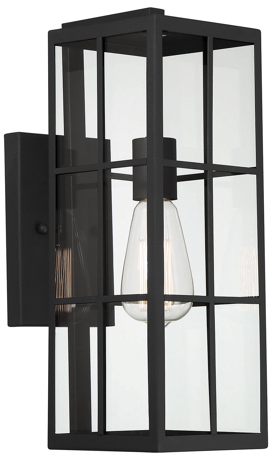 Image 4 Ericson 1-Light Outdoor Wall Lantern in Matte Black more views