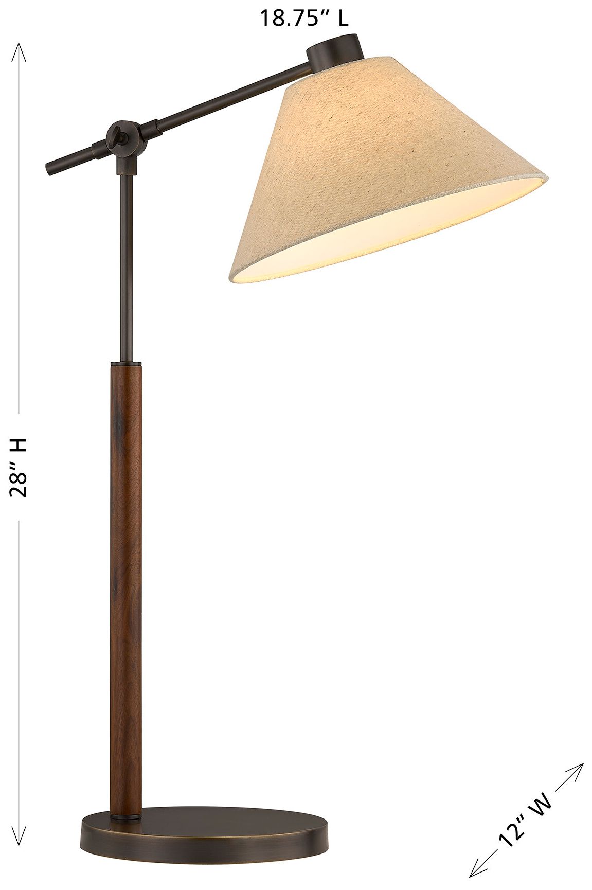 Erie 1-Light Table Lamp by Dann Foley