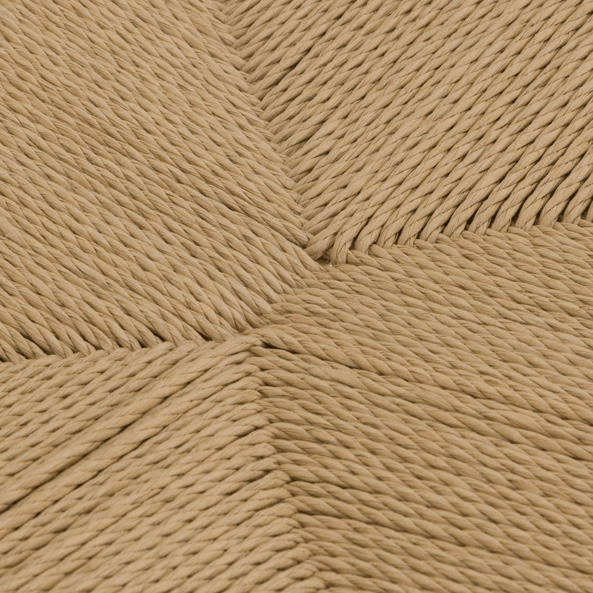 Erie Woven Paper Cord and Oak Wood Bar Stool