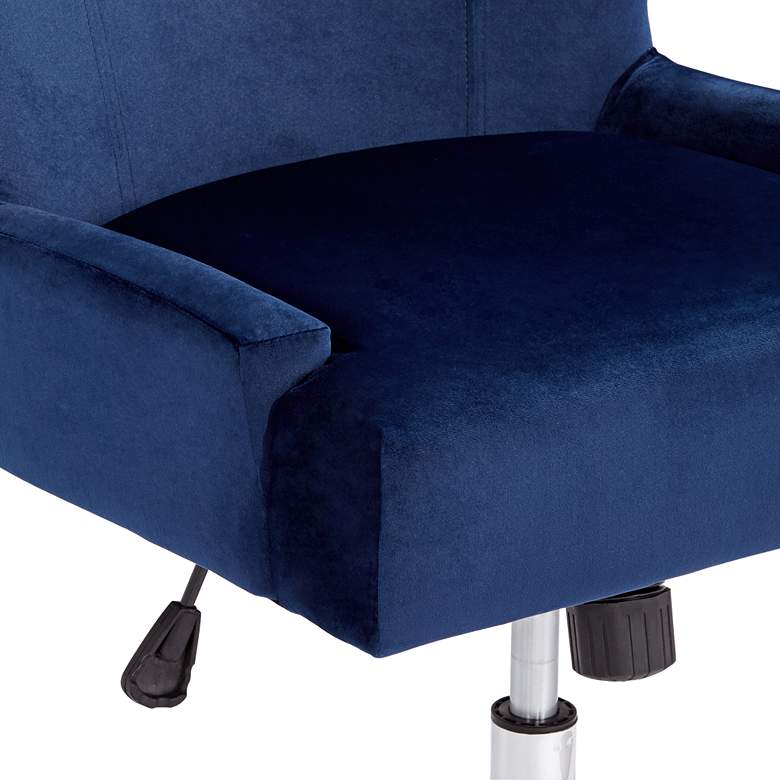 Image 5 Erin Blue Fabric Adjustable Office Chair more views