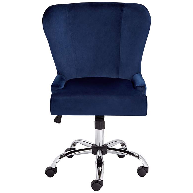 Image 6 Erin Blue Fabric Adjustable Swivel Office Chairs Set of 2 more views