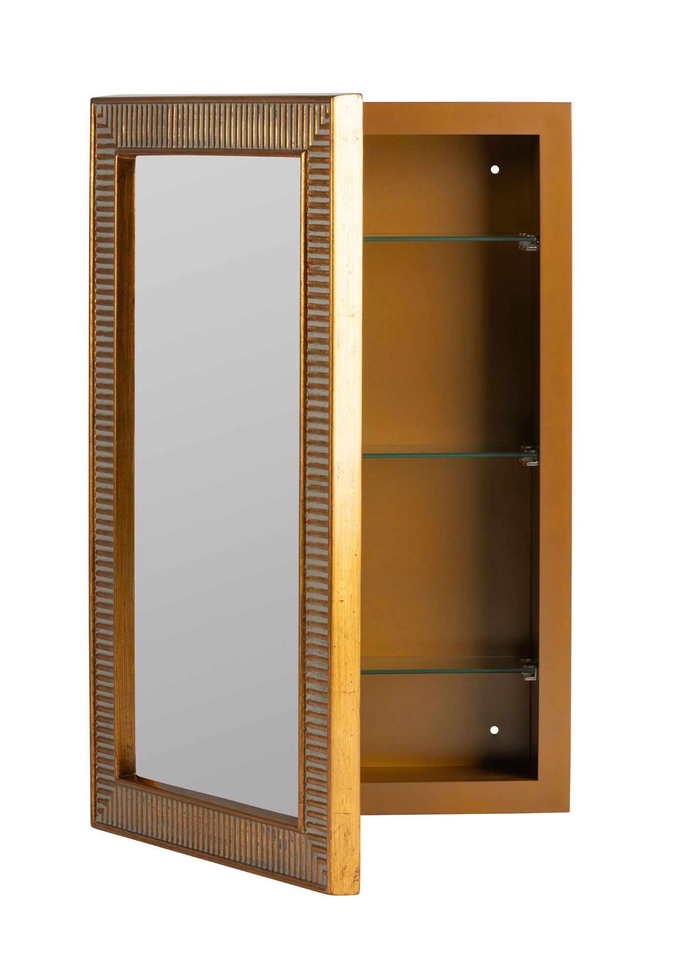 Image 5 Erin Gates Abbott Antique Gold 28" x 18" Resin Rectangle Medicine more views