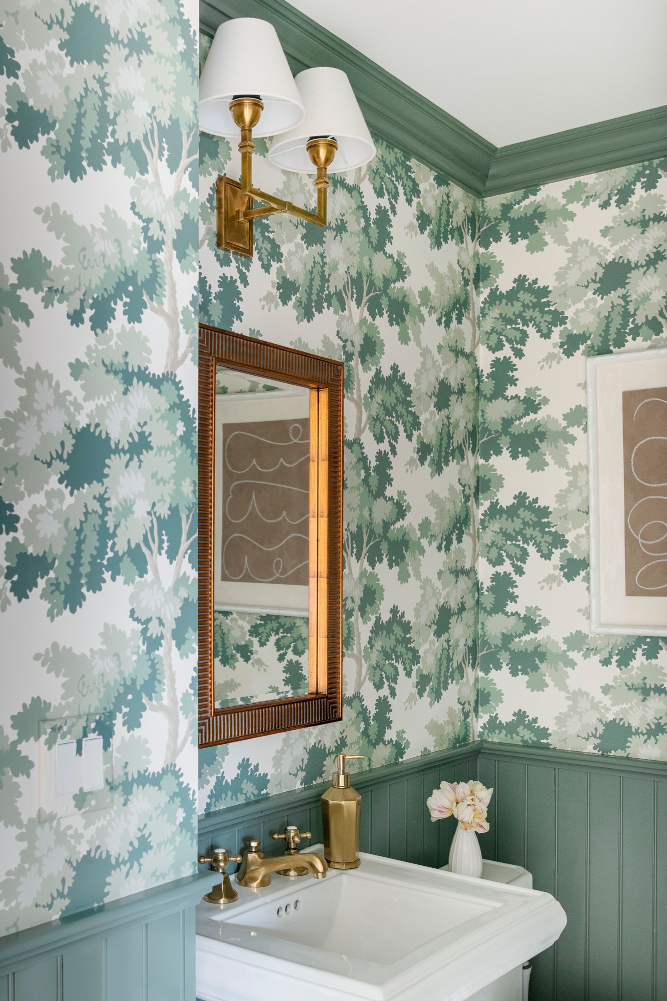 Image 6 Erin Gates Abbott Antique Gold 28" x 18" Resin Rectangle Medicine more views