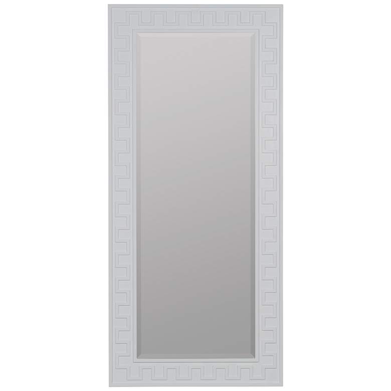 Image 1 Erin Gates Brook White 70 inch x 32 inch Resin Rectangle Floor Mirror