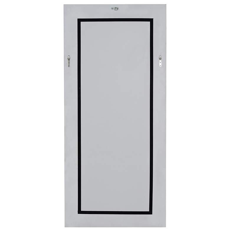 Image 4 Erin Gates Glossy White 32" x 70" Rectangular Floor Mirror more views
