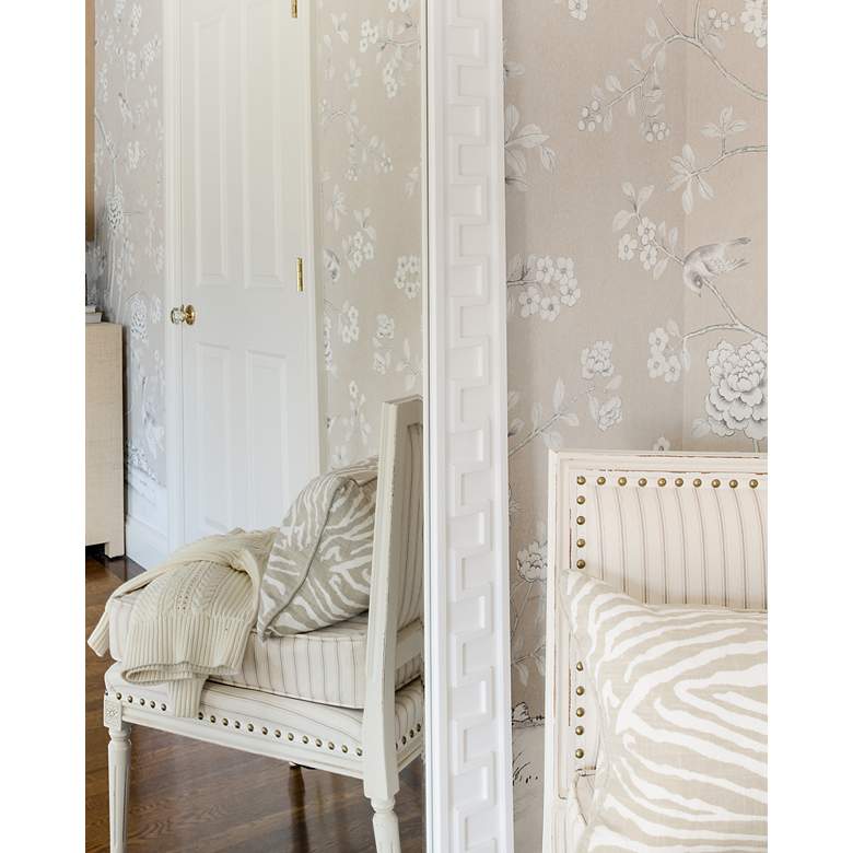 Image 7 Erin Gates Glossy White 32" x 70" Rectangular Floor Mirror more views