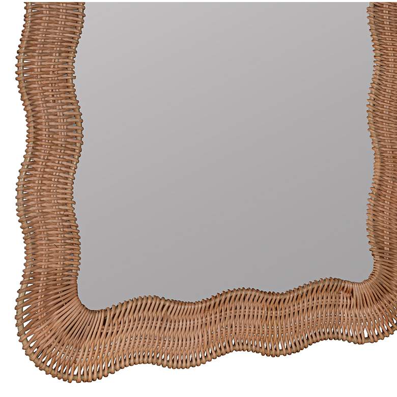 Image 6 Erin Gates Natural Rattan 28" x 40" Scalloped Wall Mirror more views