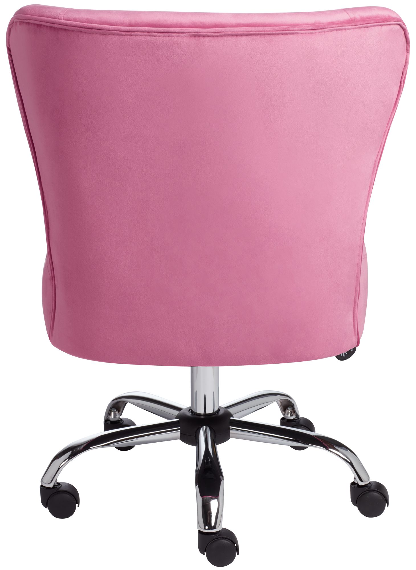 bright pink swivel chair