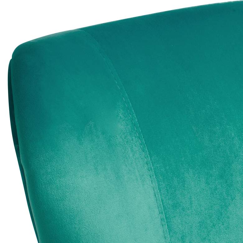 Image 3 Erin Teal Fabric Adjustable Office Chair more views