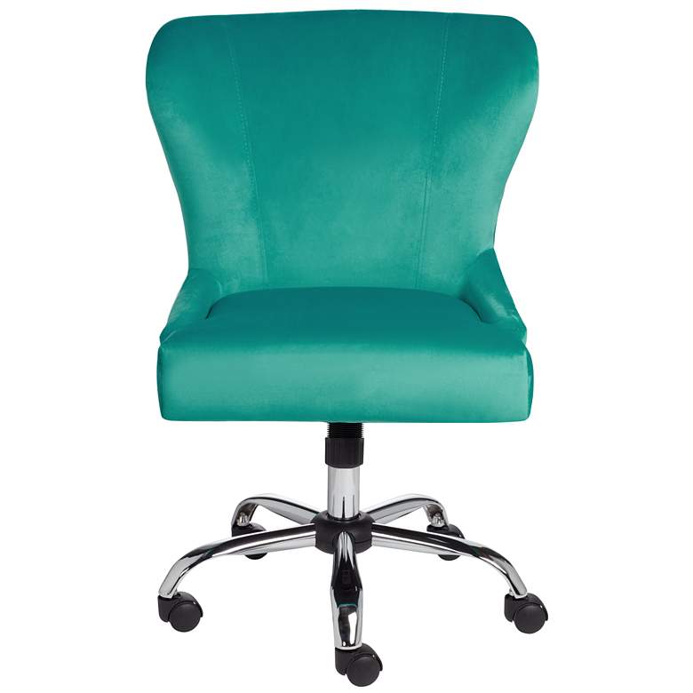 Image 7 Erin Teal Fabric Adjustable Office Chair more views