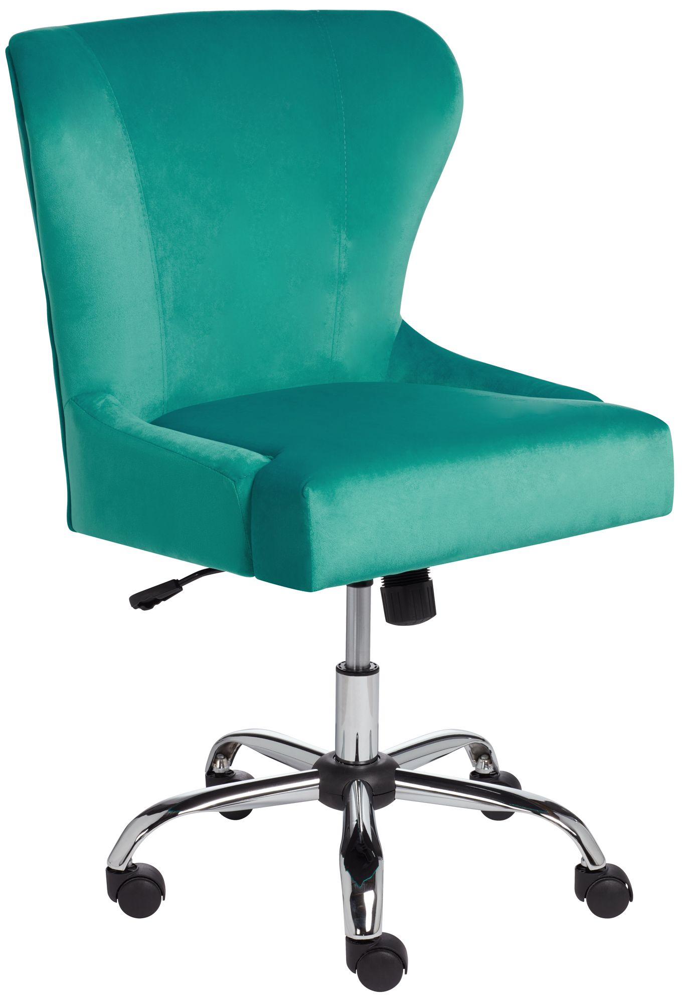 Erin Teal Fabric Adjustable Office Chair