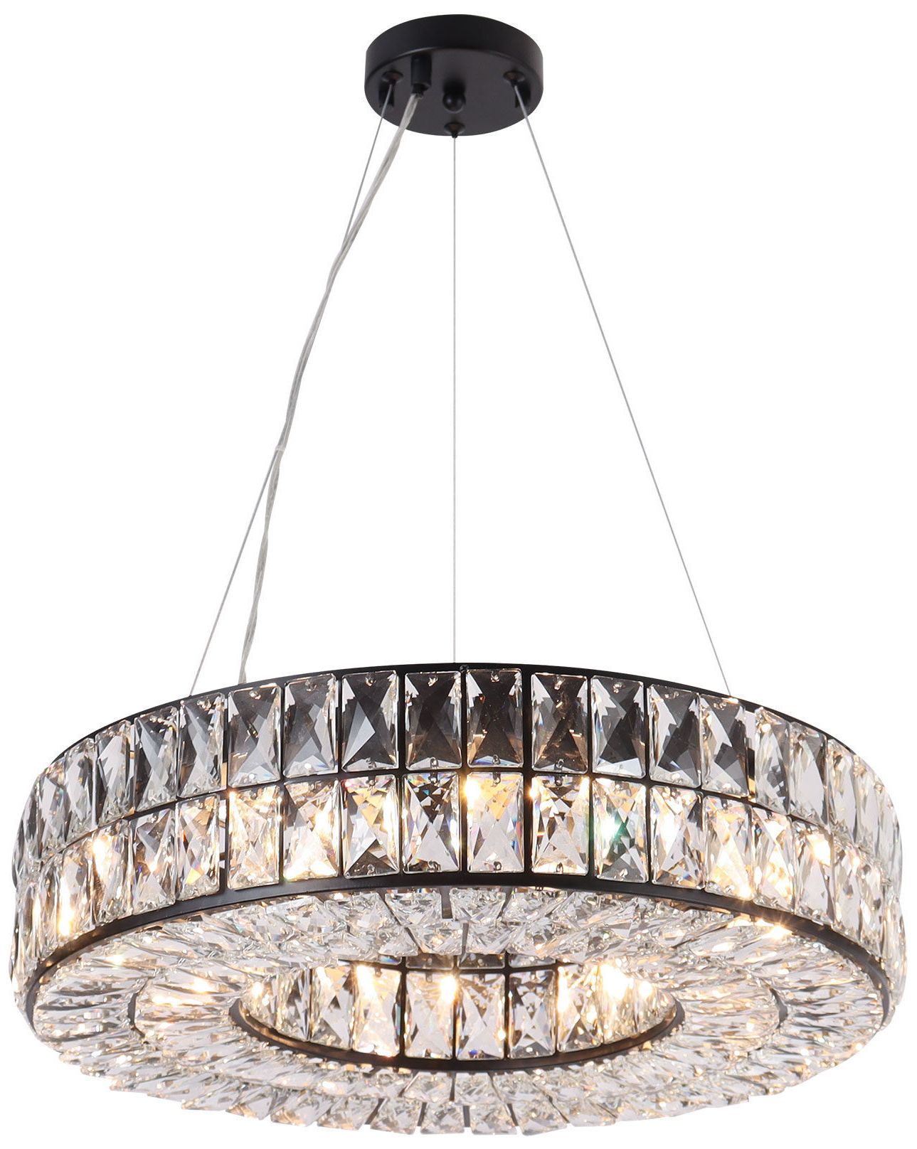 Erinnyeticonic 8-Light Crystal Drum Chandelier - Made to Order