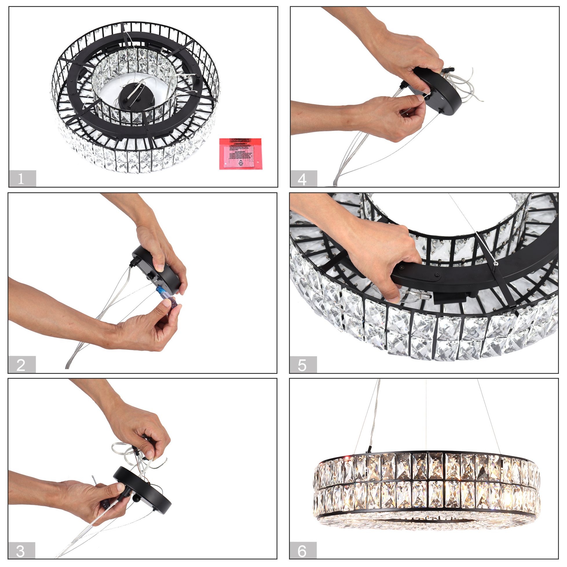 Erinnyeticonic 8-Light Crystal Drum Chandelier - Made to Order