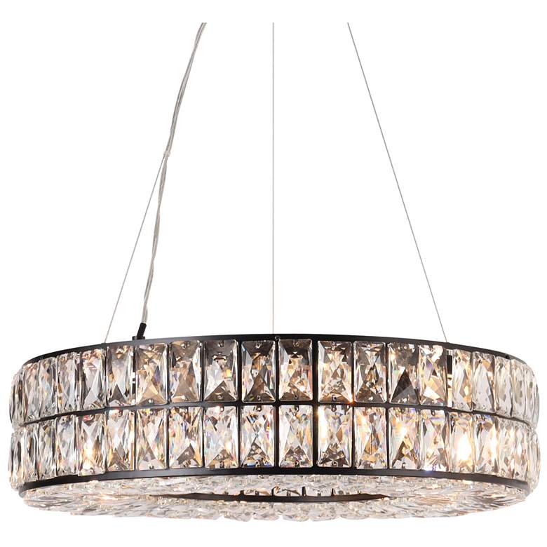 Image 1 Erinnyeticonic 8-Light Crystal Drum Chandelier