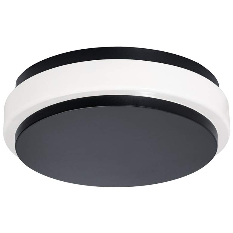 Image 1 Eris 10" Wide Black LED Ceiling Flush Mount