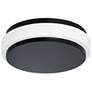 1_Eris 10" Wide Black LED Ceiling Flush Mount