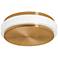 Eris 10" Wide Light Antique Brass LED Ceiling Flush Mount