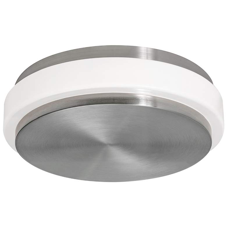 Image 1 Eris 10" Wide Satin Nickel LED Ceiling Flush Mount