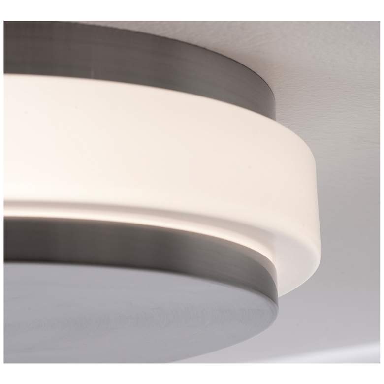 Image 3 Eris 10" Wide Satin Nickel LED Ceiling Flush Mount more views