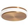 2_Eris 14" Wide Light Antique Brass LED Ceiling Flush Mount