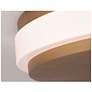 3_Eris 14" Wide Light Antique Brass LED Ceiling Flush Mount more views