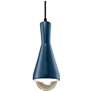 1_Erlen 4.75" Wide Midnight Sky and Matte Black Pendant with Black Cord