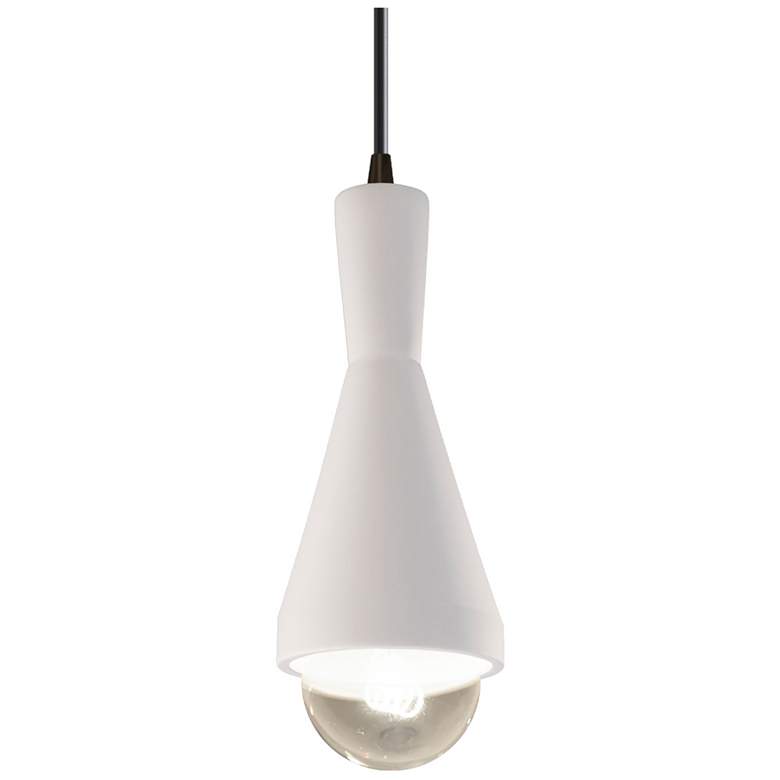 Image 1 Erlen LED Pendant - Bisque - Dark Bronze - Black Cord