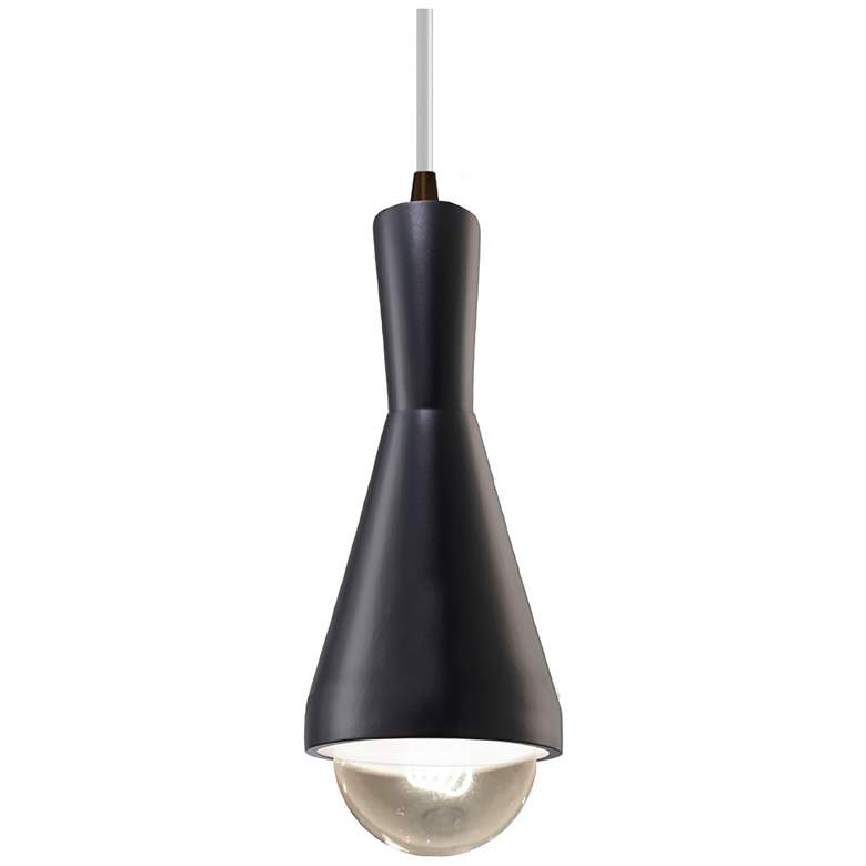 Image 1 Erlen LED Pendant - Carbon Black - Dark Bronze - White Cord