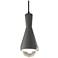 Erlen LED Pendant - Pewter Green - Dark Bronze - Black Cord