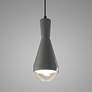 3_Erlen LED Pendant - Pewter Green - Dark Bronze - Black Cord more views