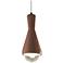 Erlen Pendant - Canyon Clay - Matte Black - White Cord