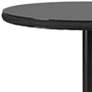 Erlend 29 1/4" Wide Matte Black Round Outdoor Dining Table in scene