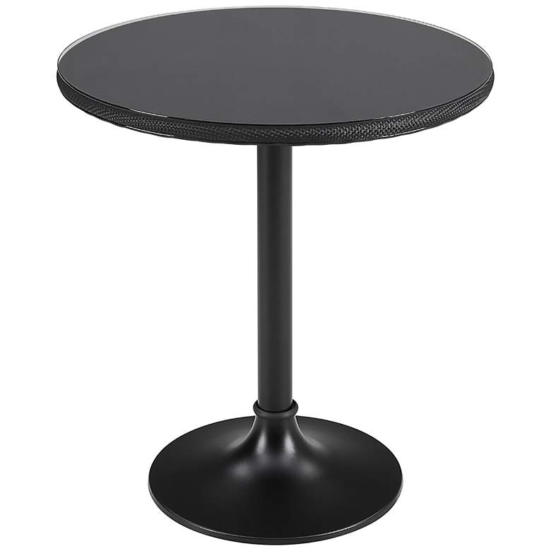 Image 7 Erlend 29 1/4" Wide Matte Black Round Outdoor Dining Table more views