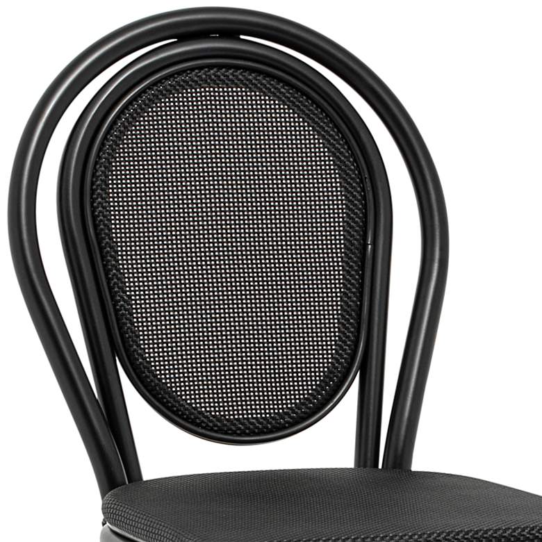 Image 2 Erlend 30" Black Outdoor Bar Stools Set of 2 more views
